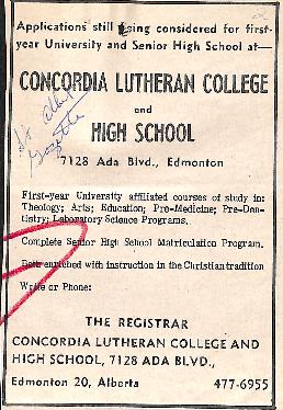 Concordia Lutheran College and High School