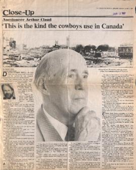 This is the kind the cowboys use in Canada' : Auctioneer Arthur Cload