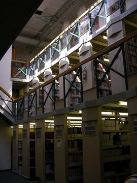 Main floor, Mezzanine, 3rd floor stacks