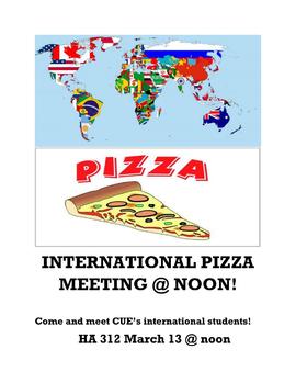 International Pizza Meeting at Noon