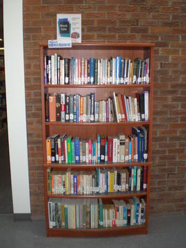 Book sale shelf