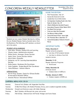 Concordia Weekly Newsletter Volume 08/Issue 13