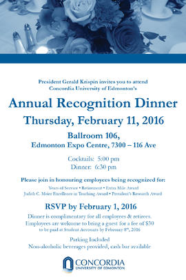 Annual Recognition Dinner