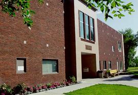 South side of library building