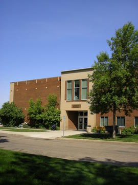 South side of library building