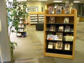 Book display area main floor