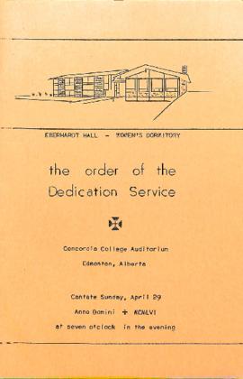 Order of the Dedication Service